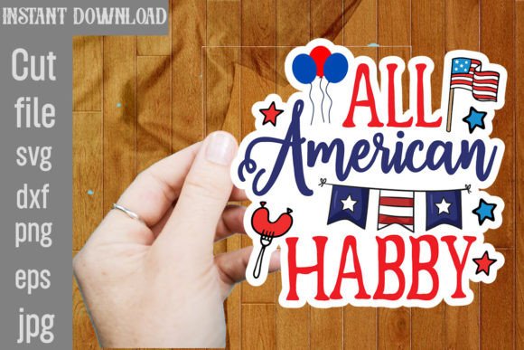 All American Habby SVG Cut File