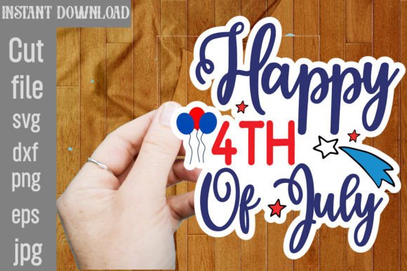 Happy 4th of July SVG Cut File: Graphics and Crafts in Action