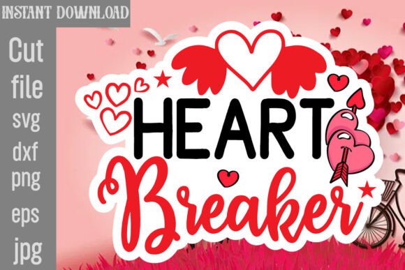 Heart Breaker SVG Cut File for Crafts and Graphics