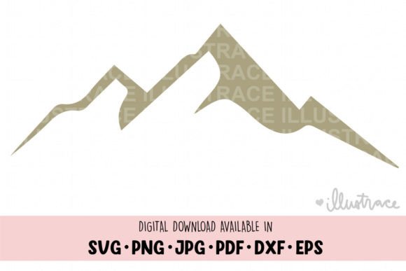 Mountain Range Svg for Crafts & Graphics