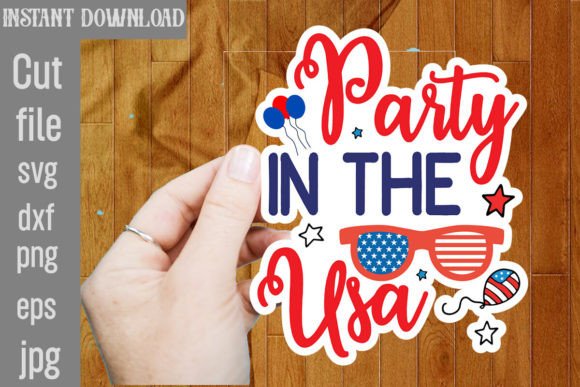 Party in the Usa SVG Cut File