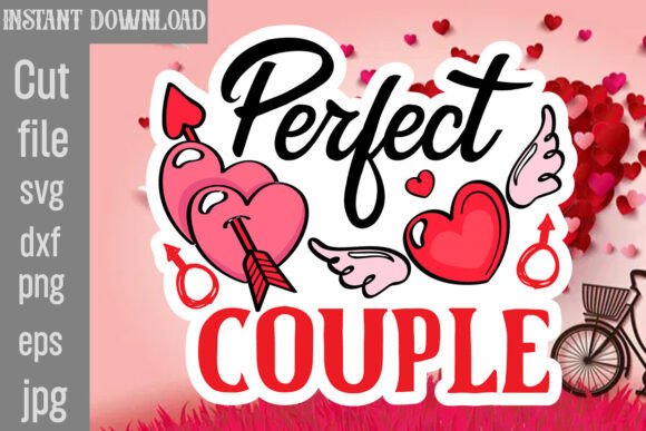 Perfect Couple SVG Cut File for Graphics and Crafts